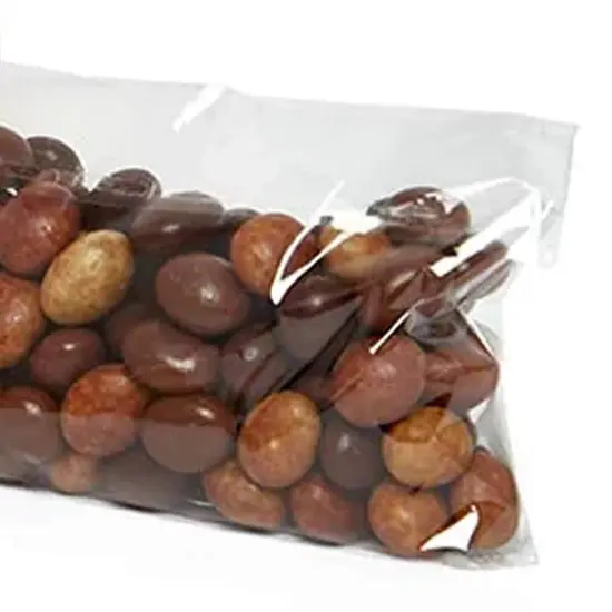 1.2 Mil Clear Poly Bags with Lip & Tape 5 11/16'' x 7 1/2'' {4}