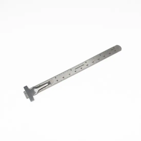 6" Stainless Steel Pocket Ruler {4}