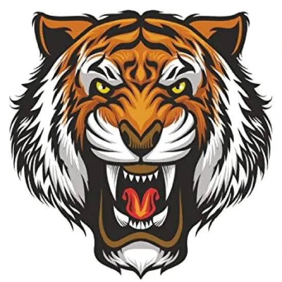Roaring Tiger Edible Cake Topper- 8' Round {1}