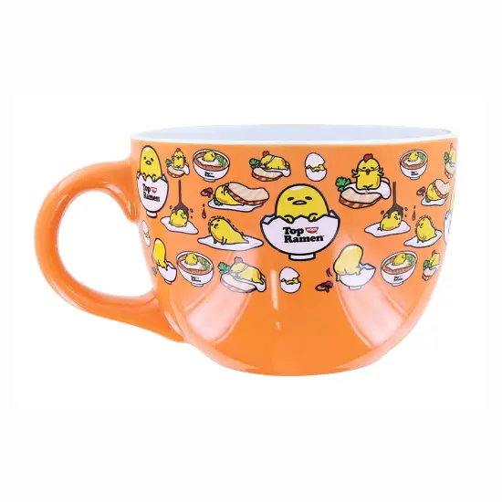 Sanrio Gudetama x Nissin Top Ramen Ceramic Soup Mug | Holds 20 Ounces {1}