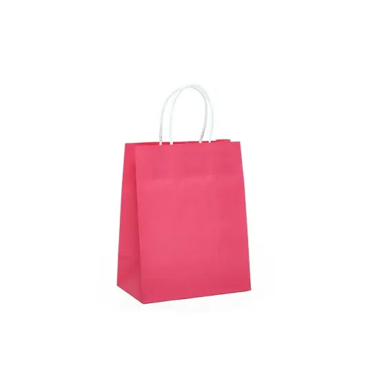 Roomy Bright Matte Shopping Bag with White Interior 16" x 6" x 12" {2}