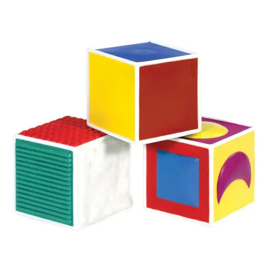 Kaplan Early Learning Company Soft Tactile Blocks - Set of 3 {1}