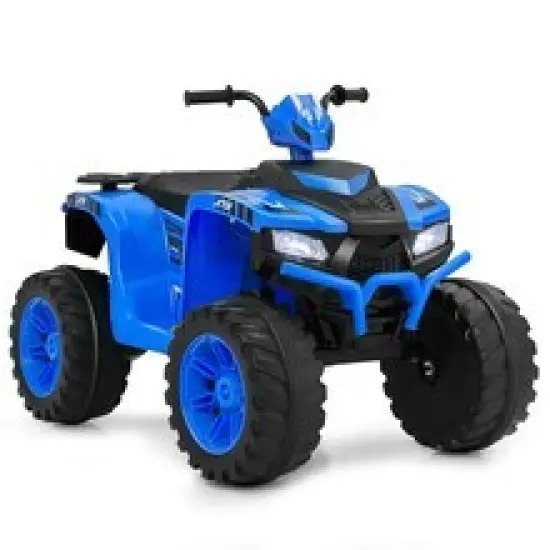 Red 24V Electric Ride-On ATV for Kids with Wireless Connection, 3-8 Years Old Blue {7}