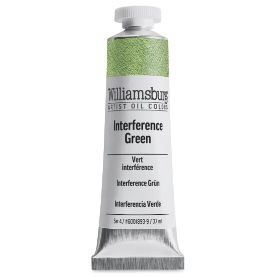 Williamsburg Handmade Oil Paint - Interference Green, 37 ml tube {2}