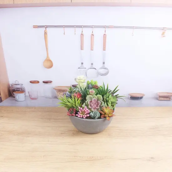 Artificial Succulent Plants 24 Pack Fake Succulents Unpotted Realistic Faux Succulent Face Succulent Apply Family Wedding Decor {3}