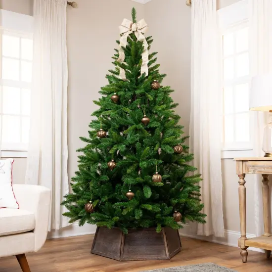 Northlight Medium McKenzie Fir Artificial Christmas Tree - 7' - Unlit Green {1}