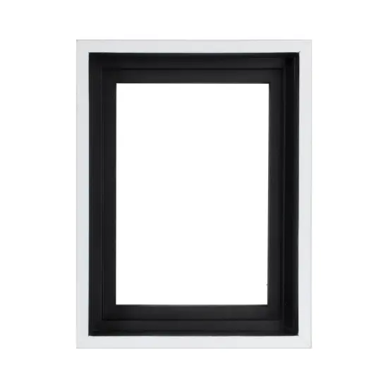 Creative Mark Illusions Floater Canvas Frame, White, 3/4 in - Pack of 6, Ideal for Galleries, Artists & Professionals, Frames for Canvas Paintings, Complete Hanging Hardware {2}