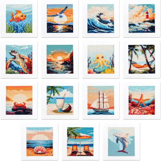 Large Diamond Art Kits for Adults - Brilliant Art Diamond Painting Kit - Paint Gem Art for Adults - Sea Breeze {1}