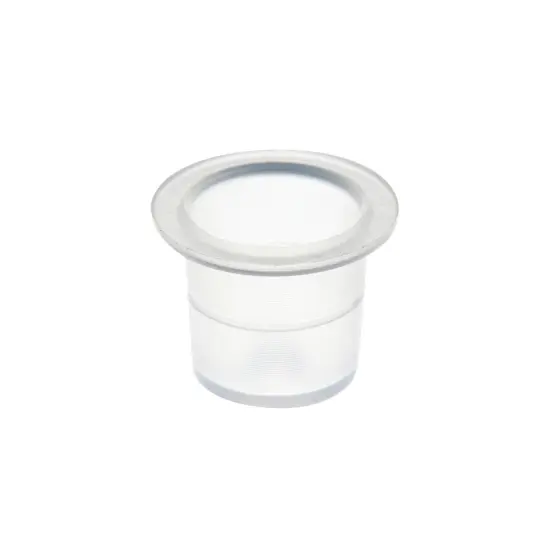 2000 Pack Small Disposable Tattoo Ink Caps, Pigment Cups for Microblading (9mm) Clear {6}