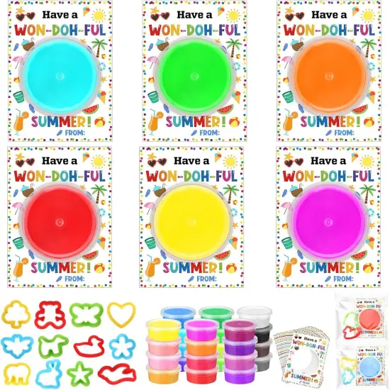 24 Pack End of Year Student Gifts for Kids Air Dry Clay Kit Gifts End of School Year Party Favors Summer Toy Party Favor Goodie Bags Stuffer School Classroom Exchange Favor Art Crafts Gift {1}