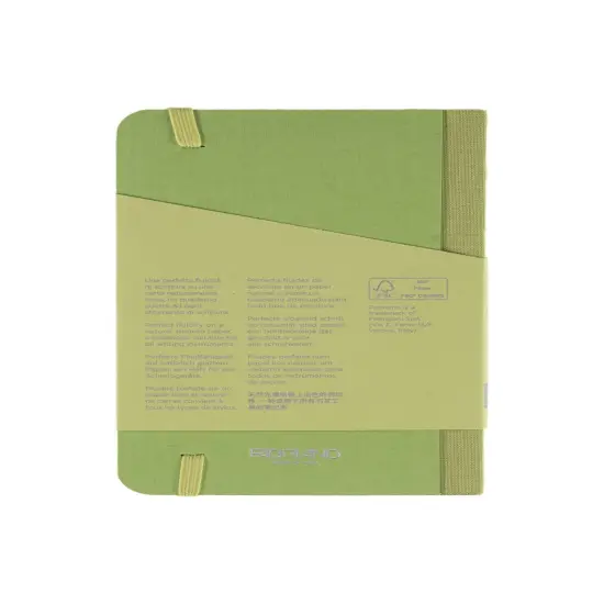 Fabriano Ecoqua Plus Sewn Bound 100% Italian made Notebook, 3.5" x 5.5", 90gsm, 80 Sheets Lime {3}