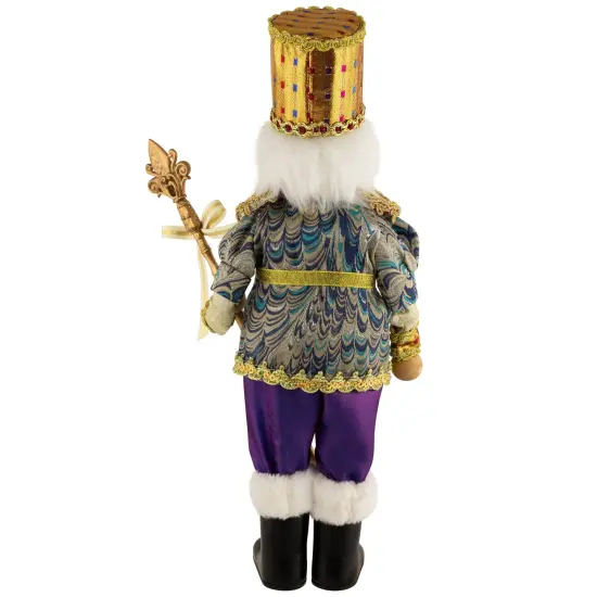 Northlight Nutcracker with Jeweled Scepter Christmas Figure - 16" Gold {6}
