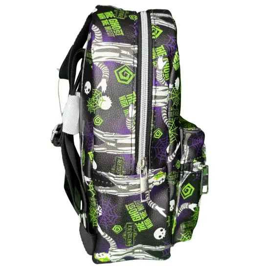 Beetlejuice All Over print 10" Mini Deluxe Backpack with 1 Front pocket {6}