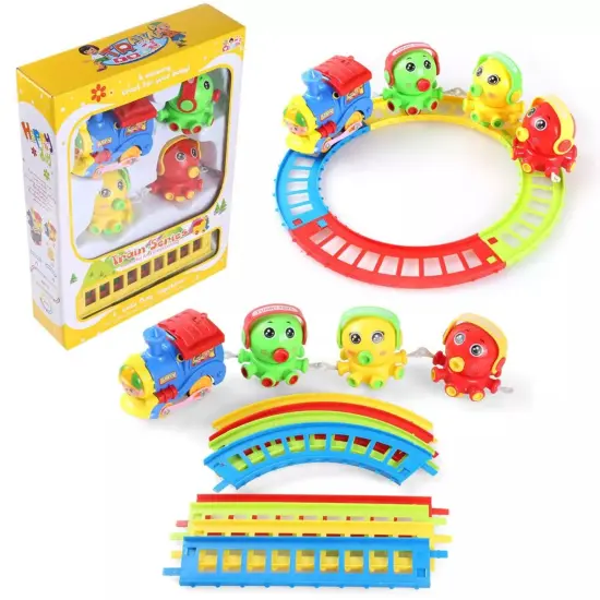 Kitcheniva Kids Toy Octopus Animal Friends Train Tracks Play Set With Music {1}
