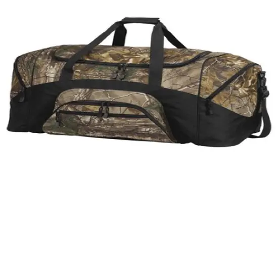 Port Authority&reg; Camouflage Colorblock Sport Duffel Realtree Xtra/ Black {5}