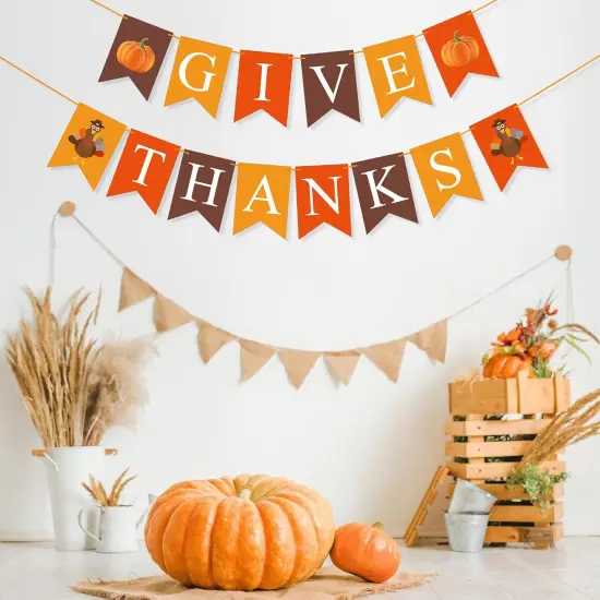 Give Thanks Banner (Multicolor) {4}