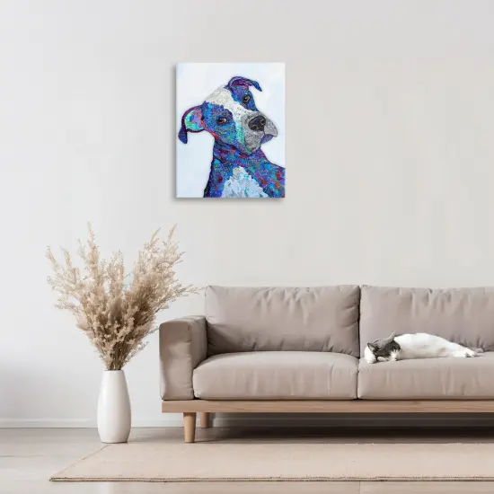 Stupell Industries Loverboy Dog Portrait Canvas, design by Lisa Morales {2}
