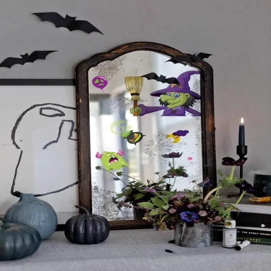 625PCS Halloween Decorations Window Clings {3}