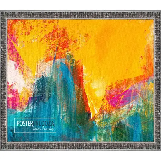 Textured Black Picture Frame - UV Acrylic, Backing Board, Hanging Hardware Included {7}