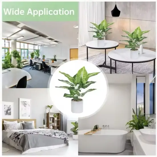 Artificial Plant in Pot for Indoor Fake Potted Plants for Office Desk Shelf Bathroom Home Farmhouse Decor {5}