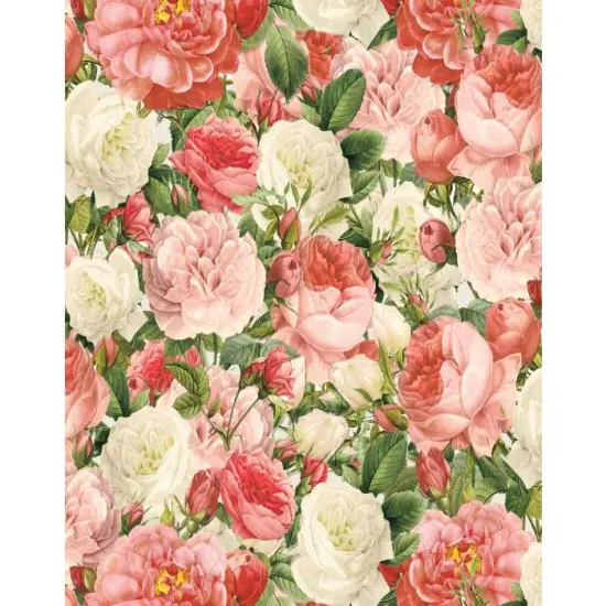 Vintage Rose Cotton Fabric | By the Yard | Sewing and Crafting | 44 inches wide {1}
