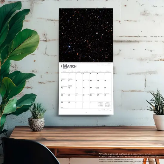 James Webb Space Telescope | 2026 12 x 24 Inch (Hanging) Monthly Square Wall Calendar | Plastic-Free {5}