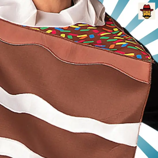 Slice of Chocolate Cake Costume Funny Dessert Tunic {5}