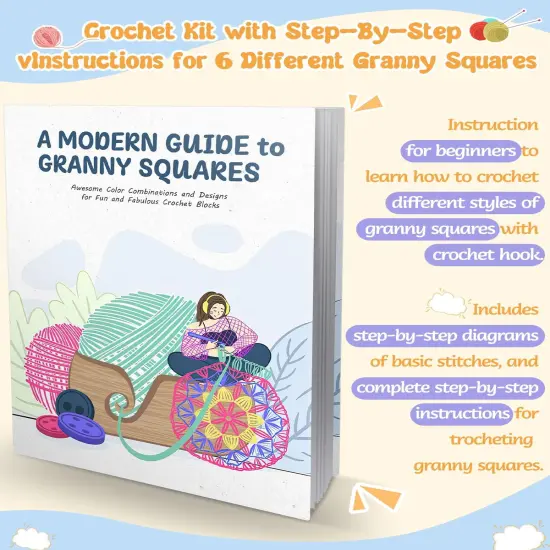 8PCS Yarn, Learn to Crochet Blankets {5}