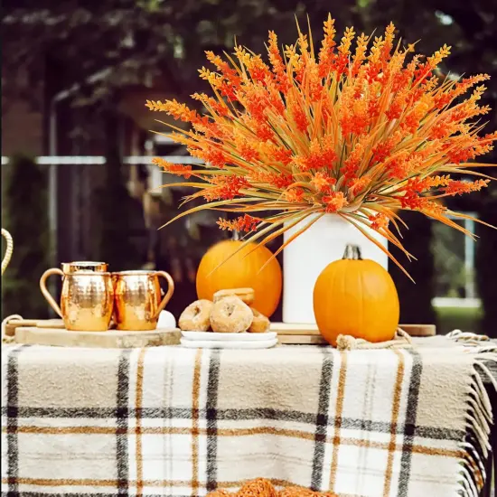 Artificial Fall Flowers Outdoors {4}