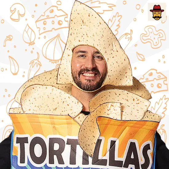 Tortilla Chips Bag Costume Funny Snack Food Outfit {4}