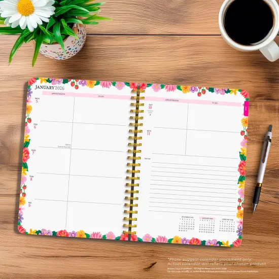 Bonnie Marcus OFFICIAL | 2026 6x7.75 Inch Weekly Desk Planner | Foil Stamped Cover {5}
