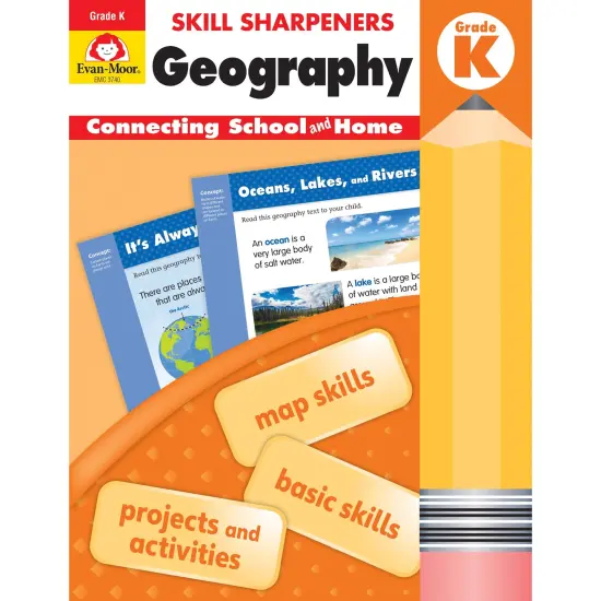 Skill Sharpeners: Geography, Grade K - Activity Book {1}