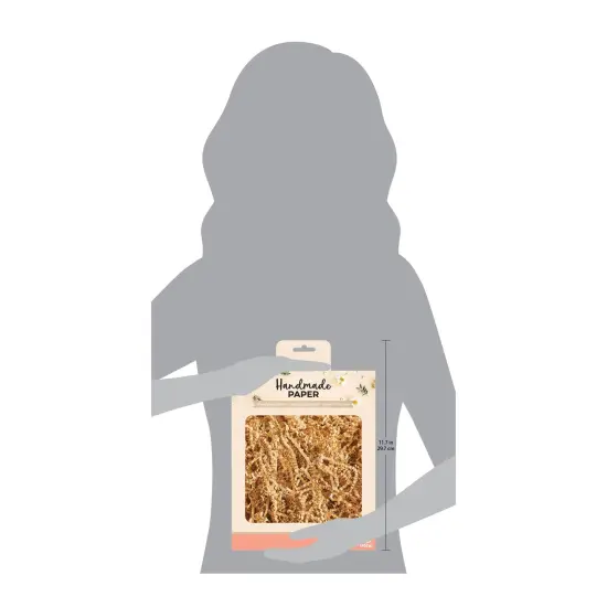 American Crafts Handmade Paper Shredded Paper 1lb-Kraft {3}
