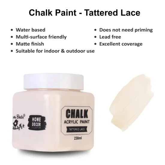 Little Birdie Home Decor Chalk Paint-Tattered Lace {3}