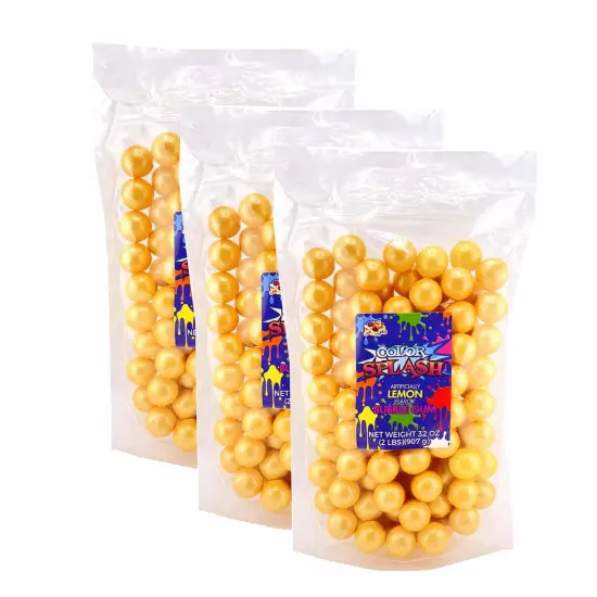 Splash 1" Gummballs Yellow Pearl 2Lbs {2}