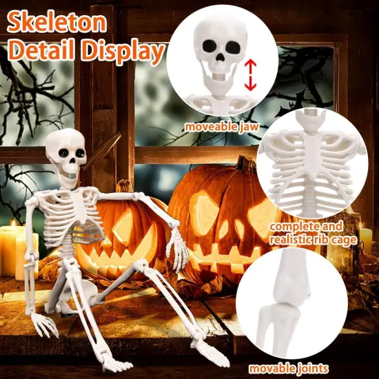 2pcs 16&rdquo; Skeleton Halloween Decoration {3}