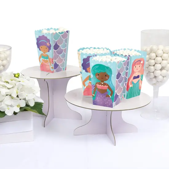 Big Dot of Happiness Mermaid Popcorn Boxes, Assorted Mermaids Birthday Party Favor Popcorn Treat Boxes - Set of 12 {4}