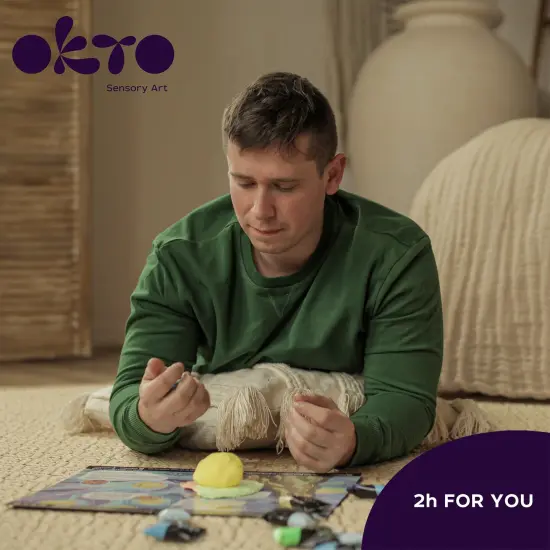 OKTO Sensory Art 3D Painting &ldquo;Starry Night&rdquo; &ndash; 11.8&rdquo; x 15.7&rdquo; Canvas Kit {6}