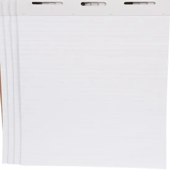School Smart Ruled Easel Pad Paper, 34 x 27 Inches, 50 Sheets Each, Pack of 4 {3}