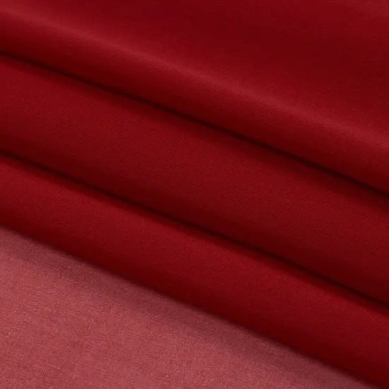 1 Yard Luxury Brick Red Silk Chiffon Fabric Solid Lightweight Sheer Material 54 Inch Width {4}