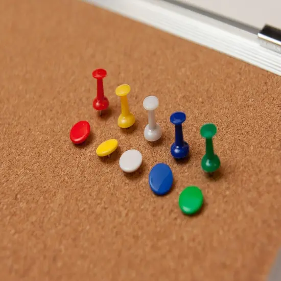 Cork Board Set for Wall 16 x 12 in with 10 Thumb Tacks {4}