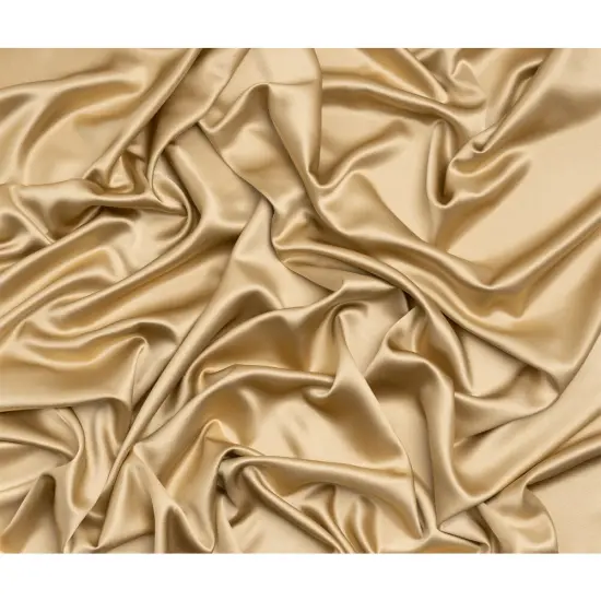 1 Yard Latte Silk Crepe Back Satin Soft Smooth Luxurious Dressmaking Sewing Fabric 44 inch Width {3}