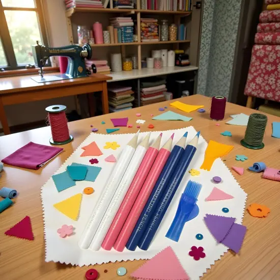 Sewing Fabric Pencils with Brush Tailor Pencils (Aqua) {5}