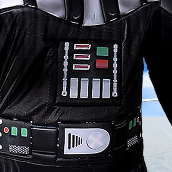 Adult Darth Vader Qualux Costume Star Wars Villain Outfit {2}