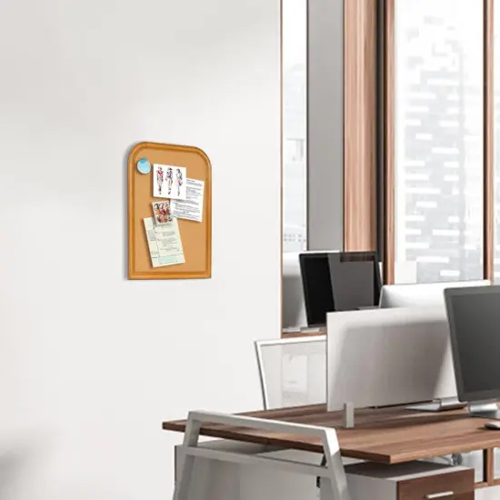 17X13 inches - Cork Board for Walls with Frame(Brown) {2}