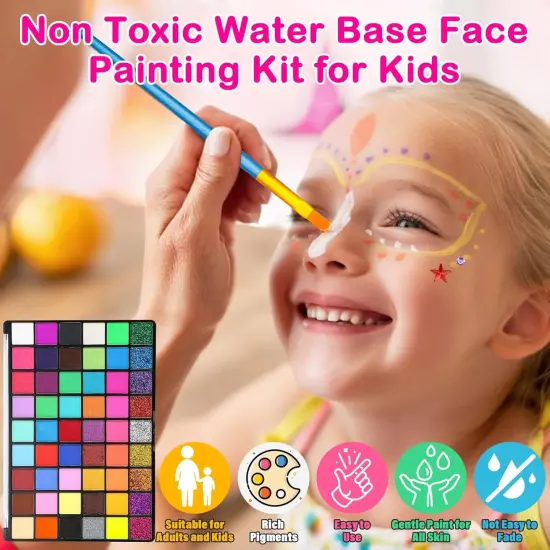 Professional Face Painting Kit(54-colors) {2}