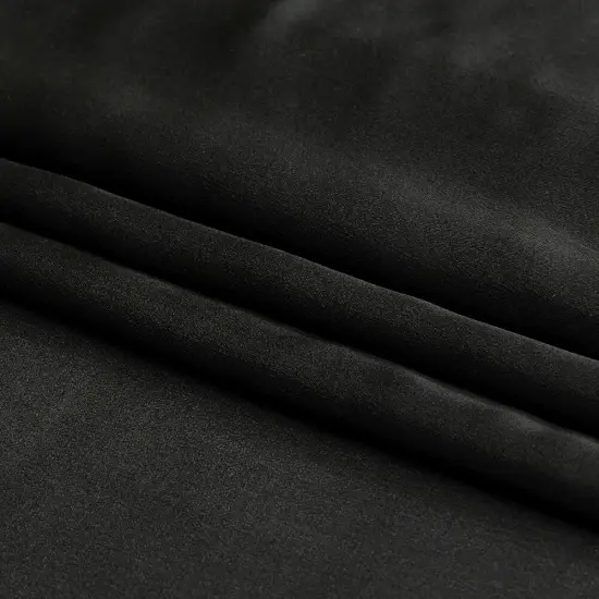 1 Yard Black Satin Faced Silk Chiffon Premium Fashion Textile 54 Inch Width {4}