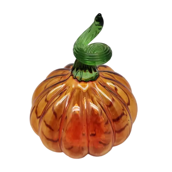 Blown Glass Pumpkin {1}