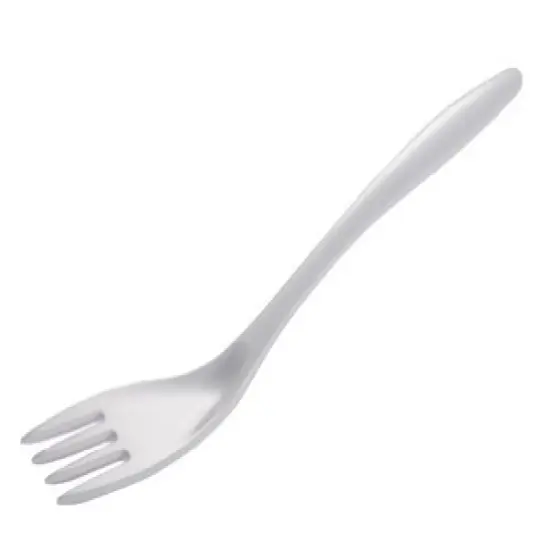 Hutzler 12.5" Melamine Cooking / Serving Fork, White - Set of 2 {2}