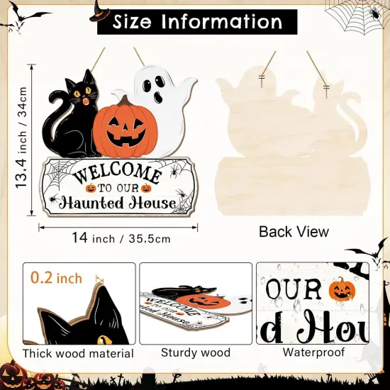 Halloween Decorations Door Hanging Sign {2}